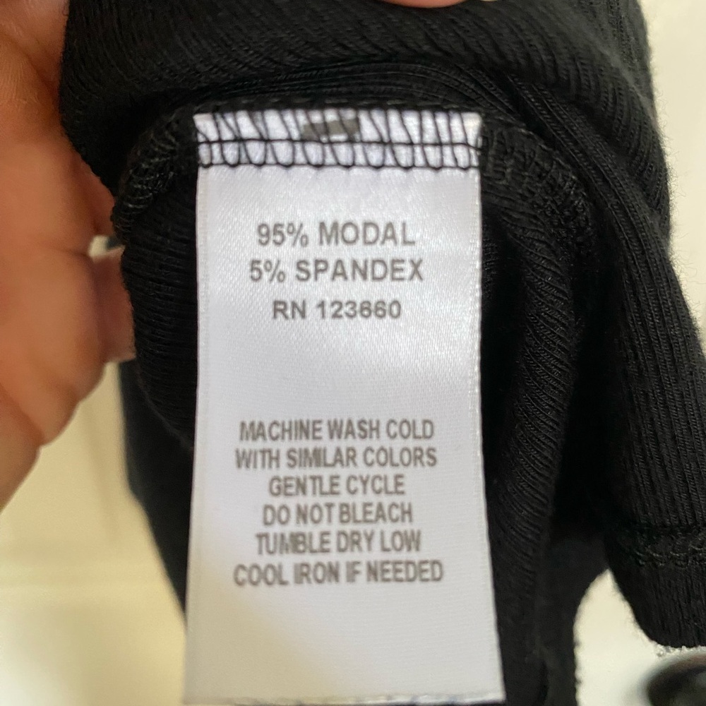 Splits59 Black & White Mini Dress “Kiki” Ribbed Racerback S - Picture 5 of 6